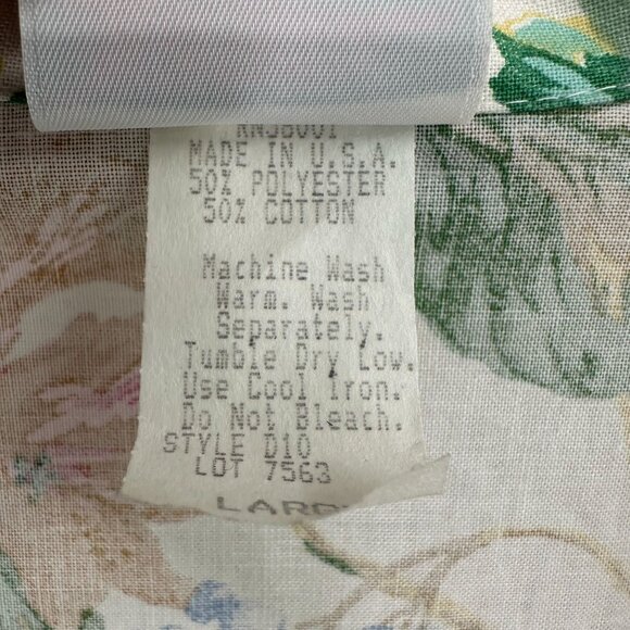 Vintage Haband 80s Floral Blazer Jacket Country Cottage Core Relaxed USA L - Picture 6 of 6